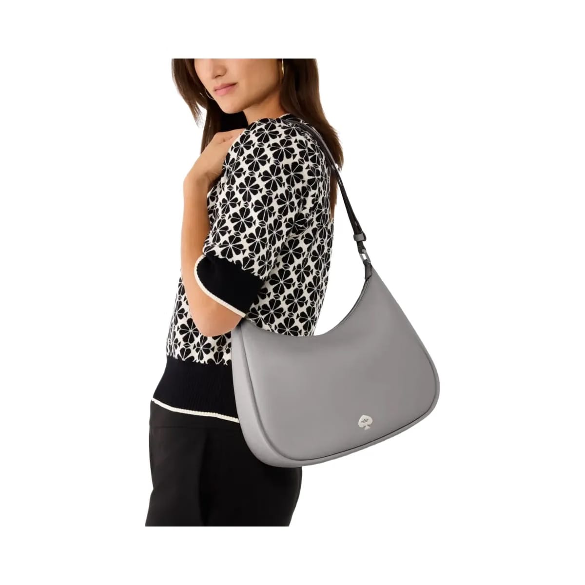 Kate Spade Kayla Large Shoulder Bag Mountain Grey