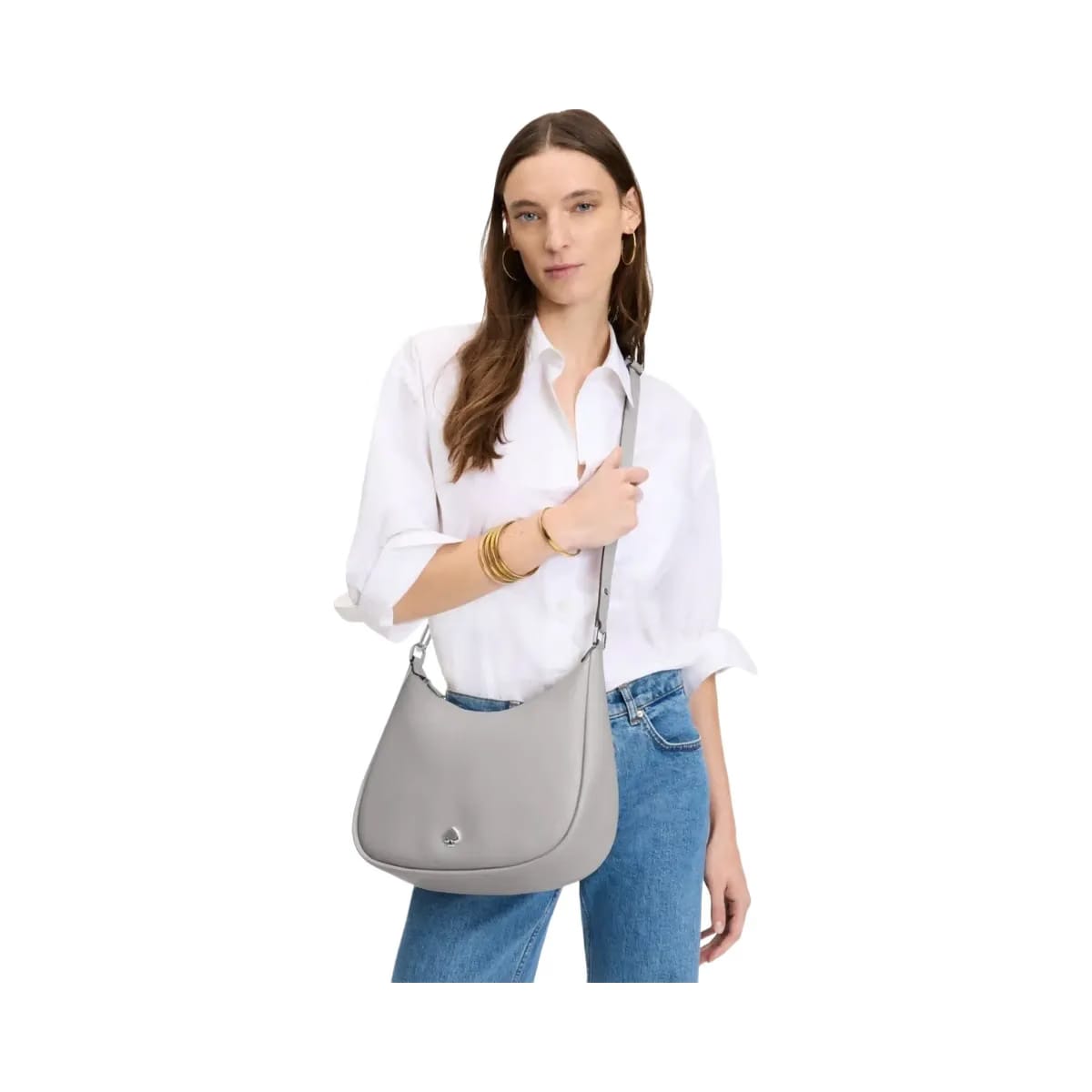 Kate Spade Kayla Large Shoulder Bag Mountain Grey