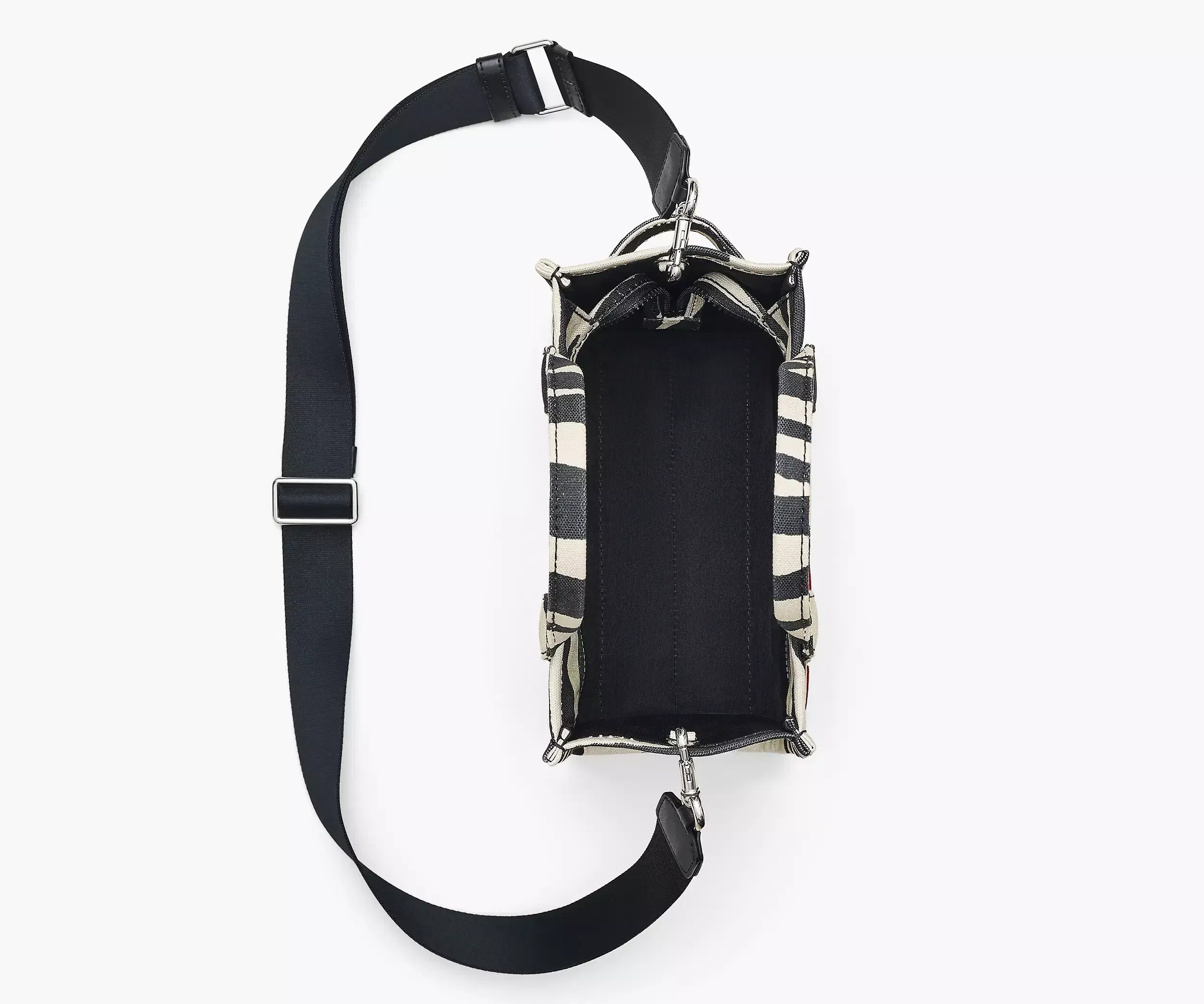 Marc Jacobs The Zebra Canvas Small Tote Bag 'Black/White'