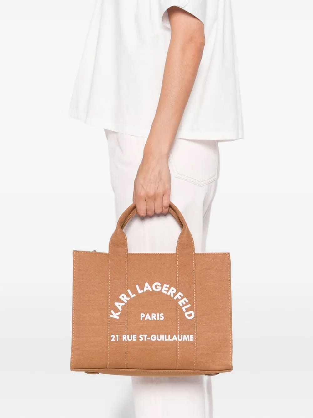 logo-printed tote bag