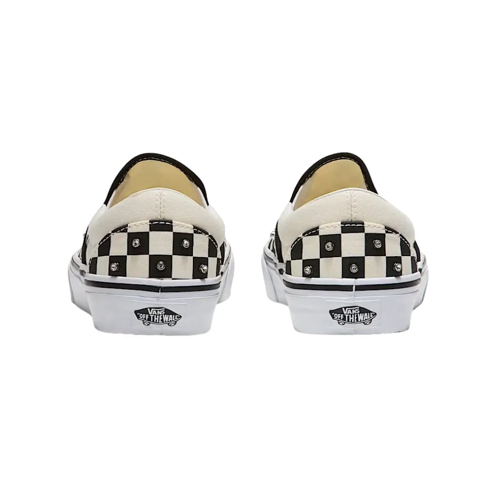 Vans Classic Slip-On Checkerboard Shoe Black And White