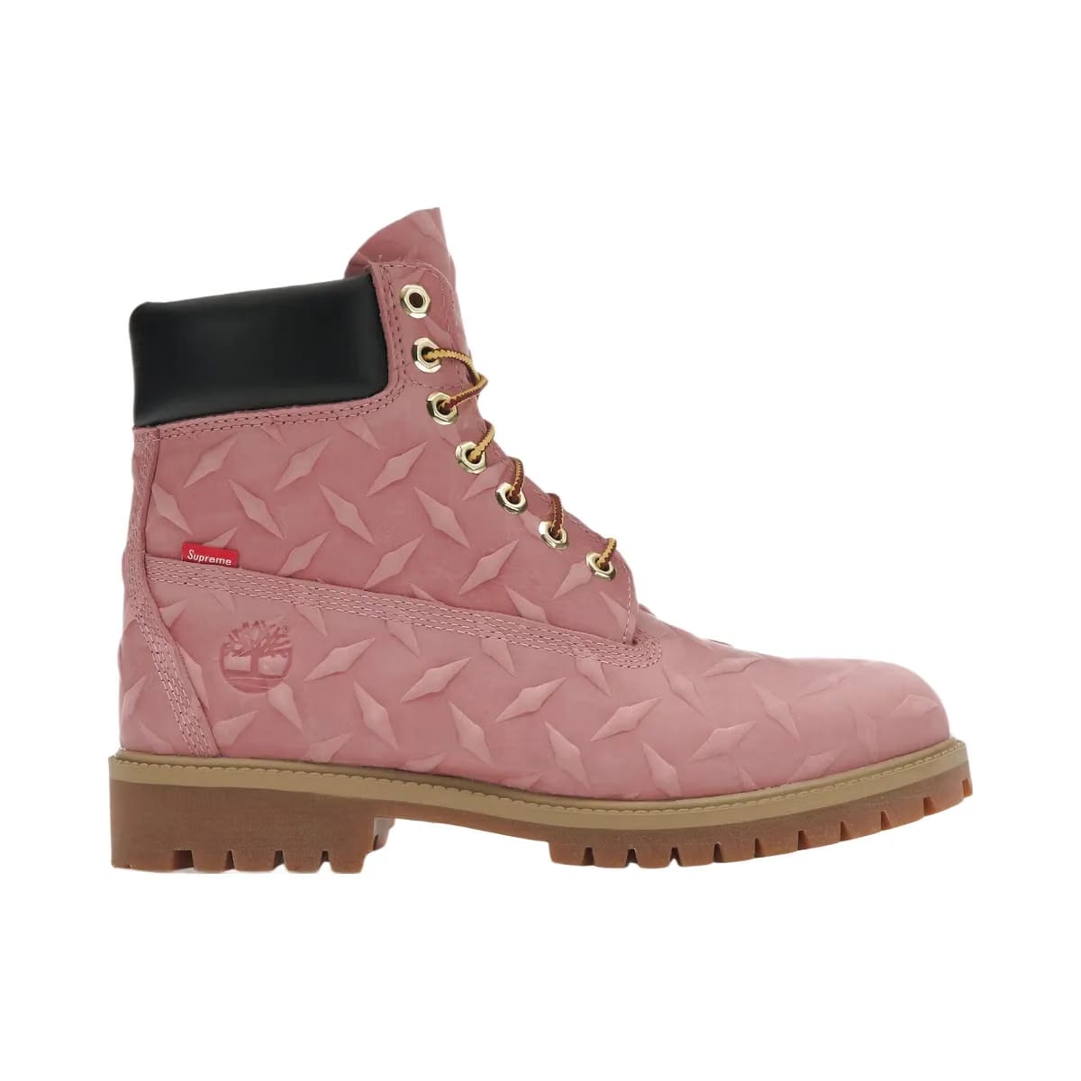 Timberland 6" Premium Waterproof Boot Supreme Diamond Plate Pink