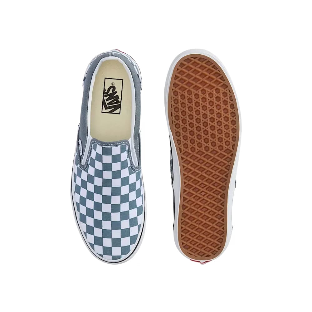 Vans Classic Slip-On Checkerboard Shoe Stormy Weather Blue