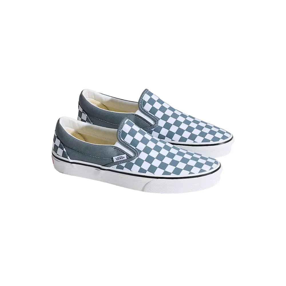 Vans Classic Slip-On Checkerboard Shoe Stormy Weather Blue