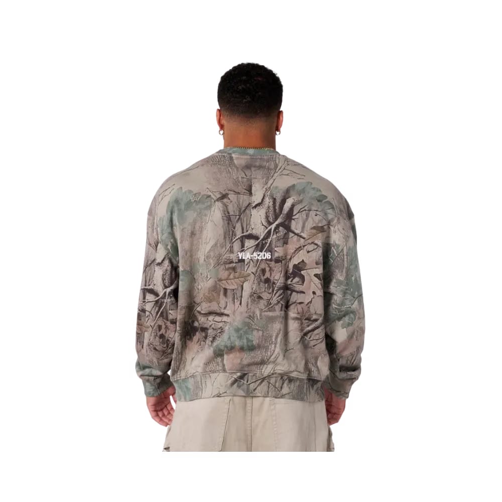 YoungLA Tree Camo Collection Crewnecks Beige Tree Camo