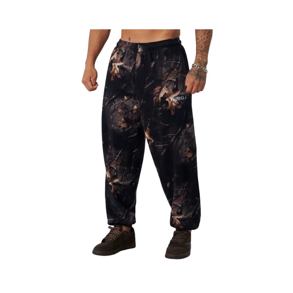 YoungLA Tree Camo Collection Baggy Joggers Black Tree Camo