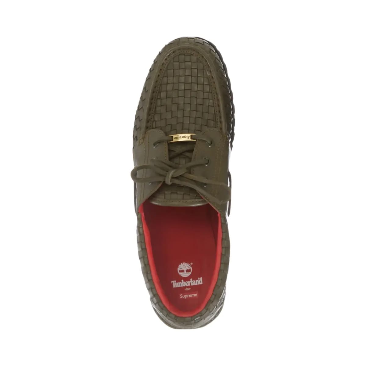 Timberland Woven Leather 3-Eye Lug Supreme Olive