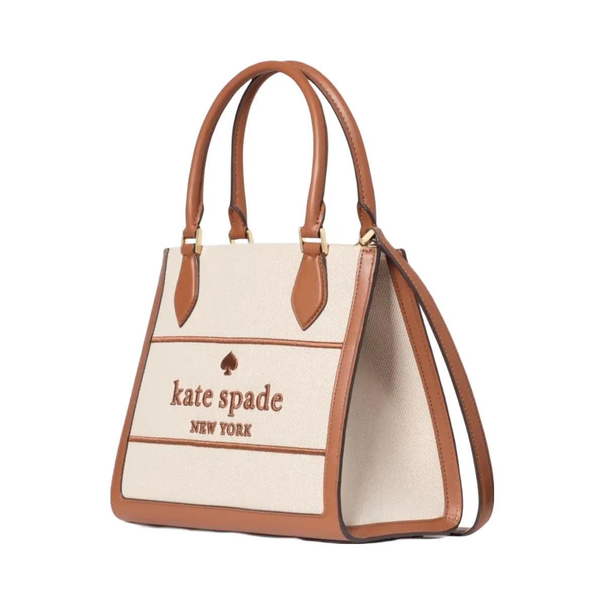 Kate Spade Ellie Canvas Small Tote Warm Gingerbread Multi