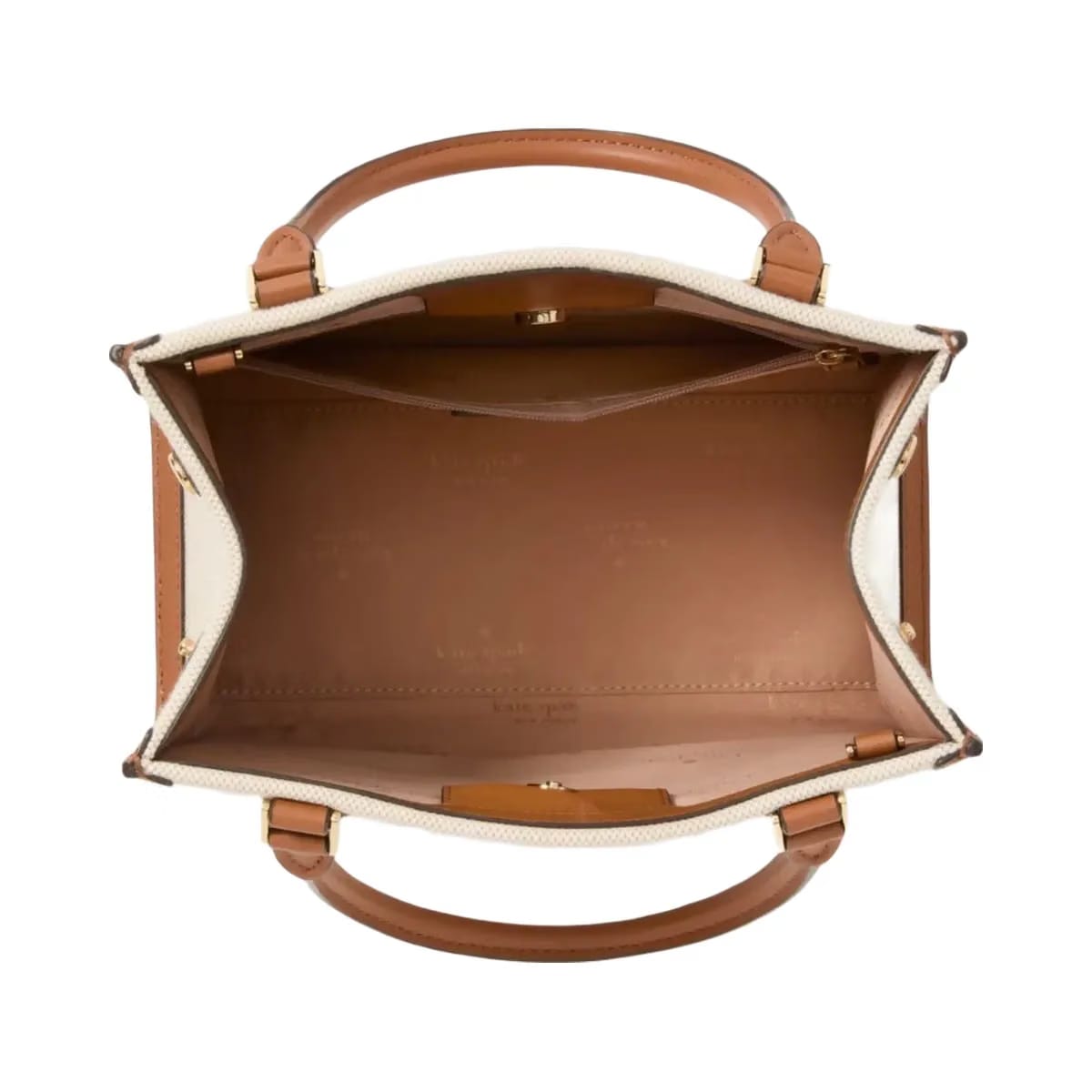 Kate Spade Ellie Canvas Small Tote Warm Gingerbread Multi