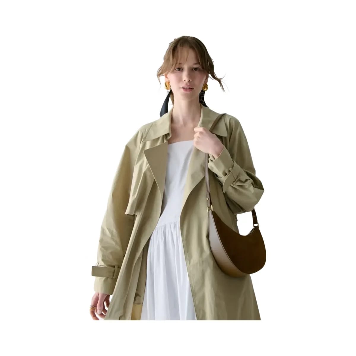 Kate Spade Duo Suede Crossbody Burnt Sage