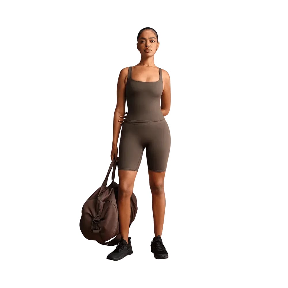 Nike X Skims Matte Women's Square-Neck Tank Dark Sepia