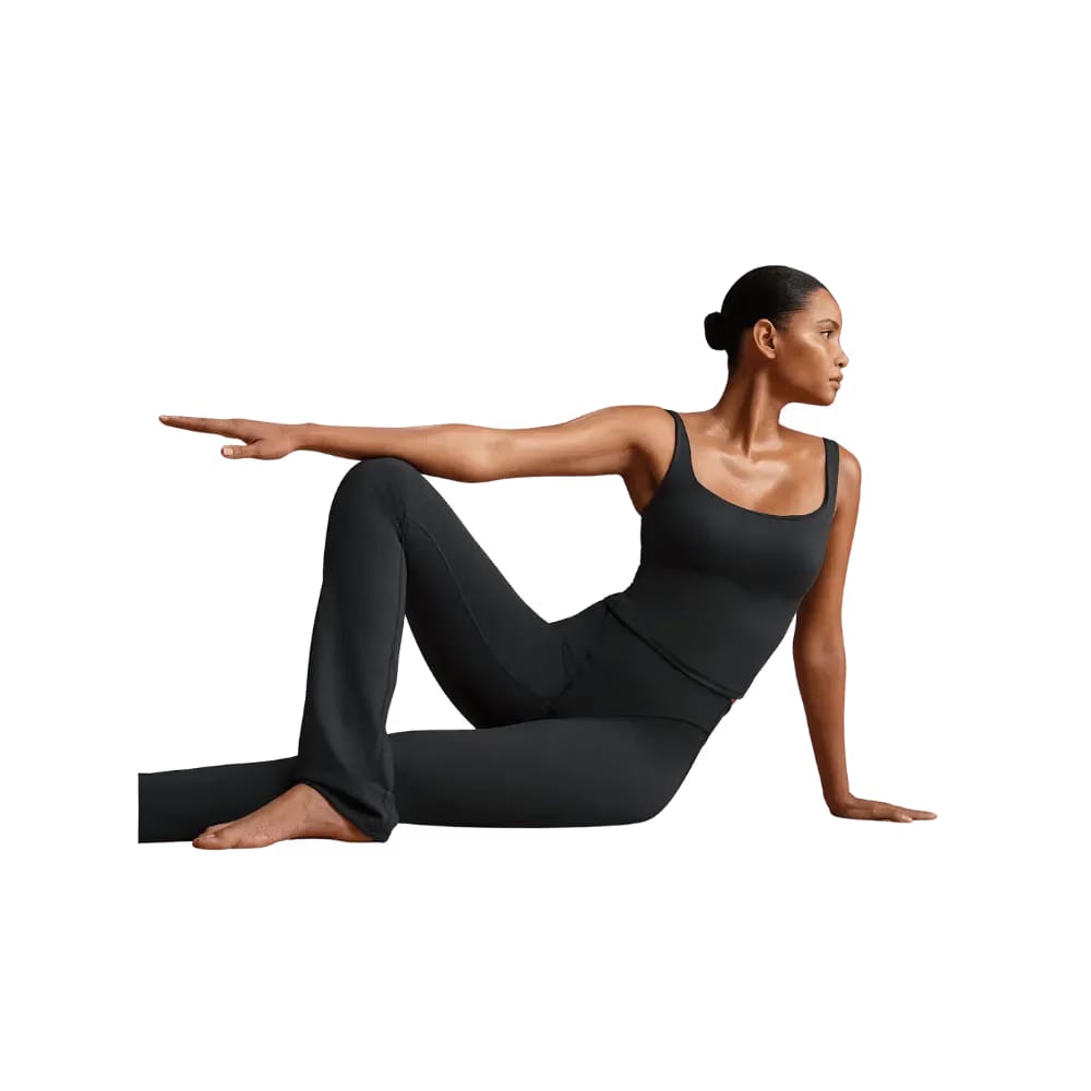 Nike X Skims Matte Women's High-Waisted V-Panel Straight Leggings OBSIDIAN