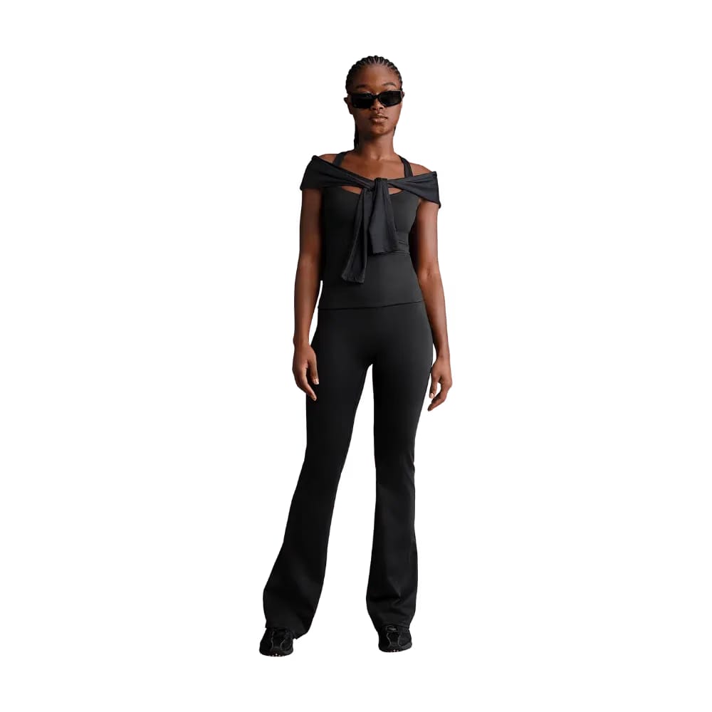 Nike X Skims Matte Women's High-Waisted Slim Flared Leggings Obsidian