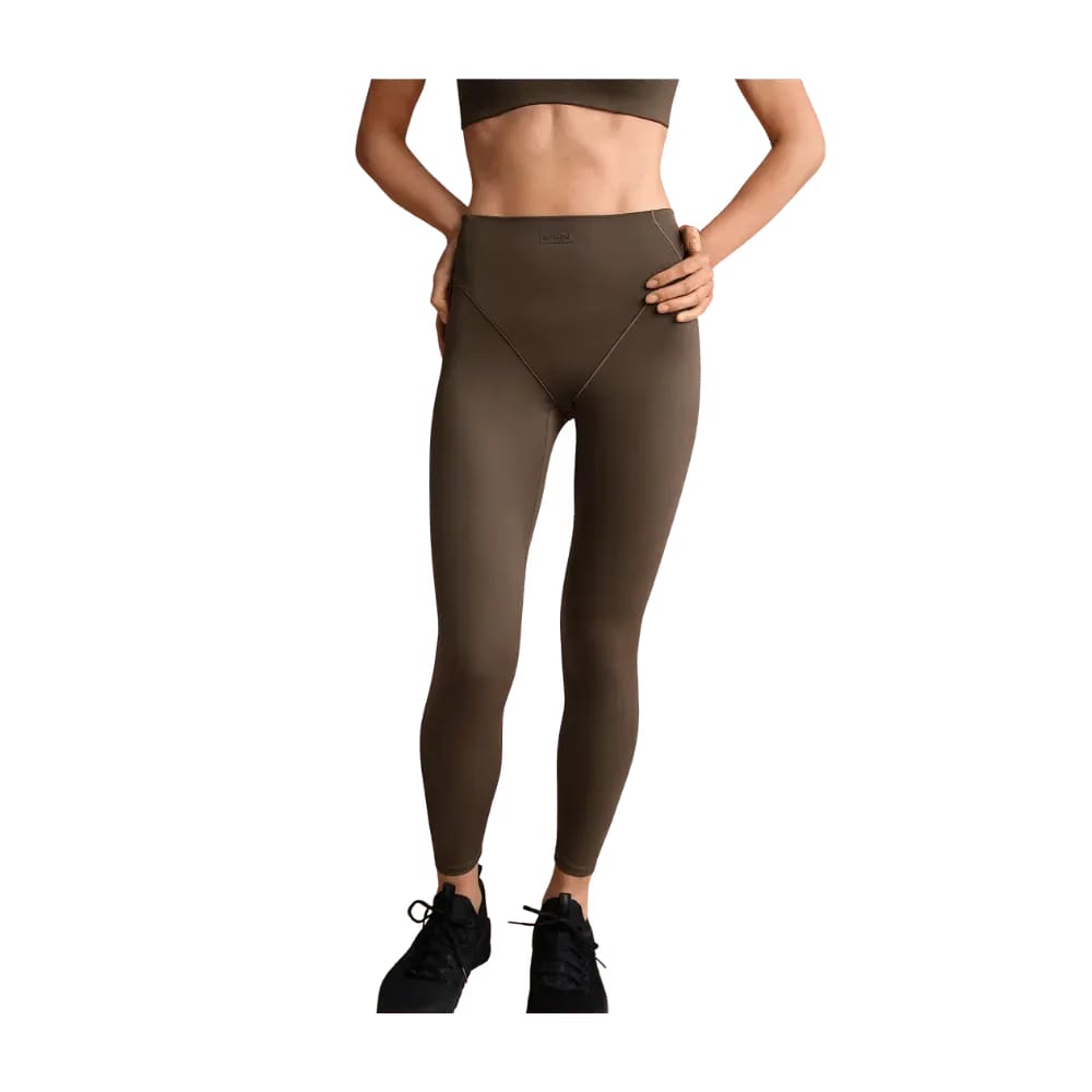 Nike X Skims Matte Women's High-Waisted V-Line 26" Leggings Dark Sepia