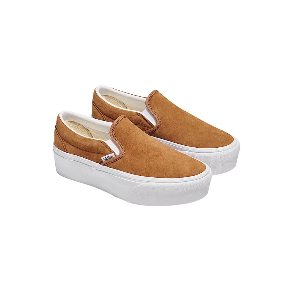 Vans Classic Slip-On Platform Shoe Chipmunk Brown