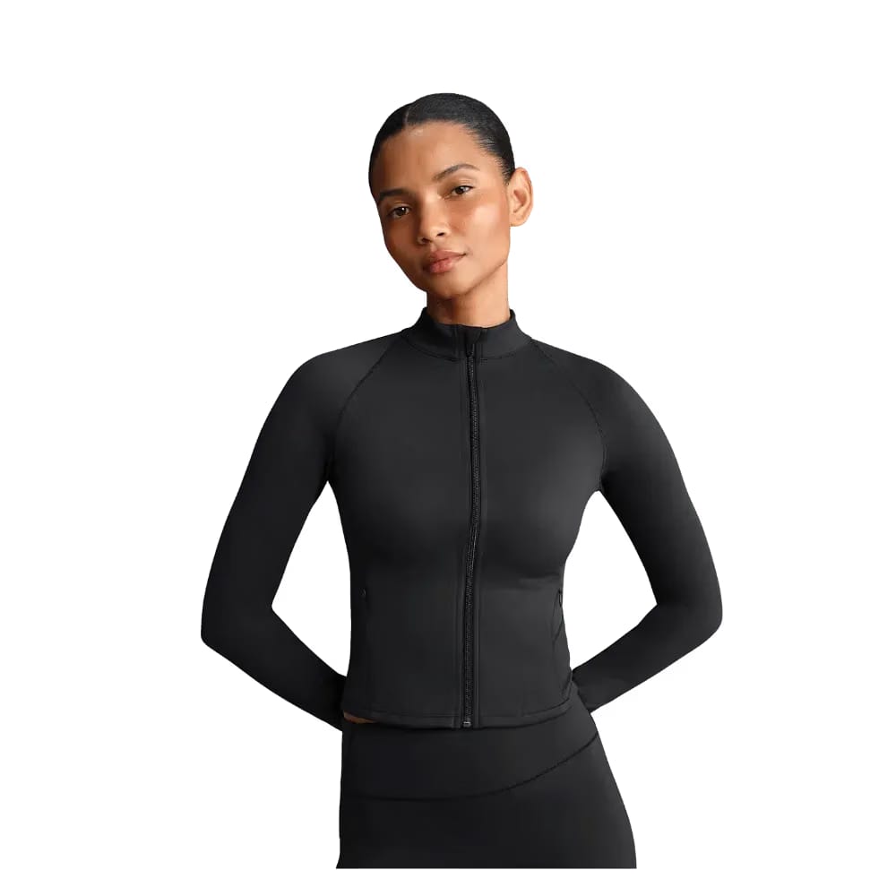 Nike X Skims Matte Women's Mock-Neck Full-Zip Jacket Obsidian