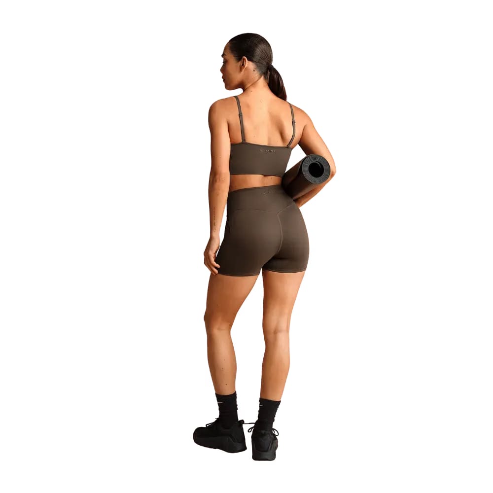 Nike X Skims Matte Women's High-Waisted 3" Boyshorts Dark Sepia