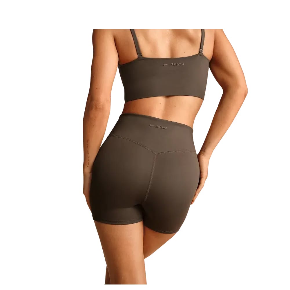 Nike X Skims Matte Women's High-Waisted 3" Boyshorts Dark Sepia