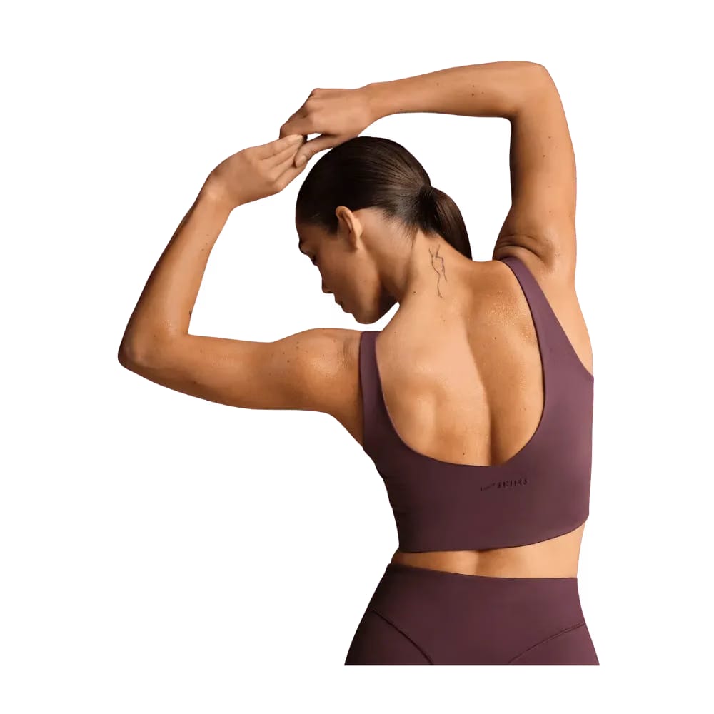 Nike X Skims Matte Women's V-Neck Long-Line Bra CURRANT
