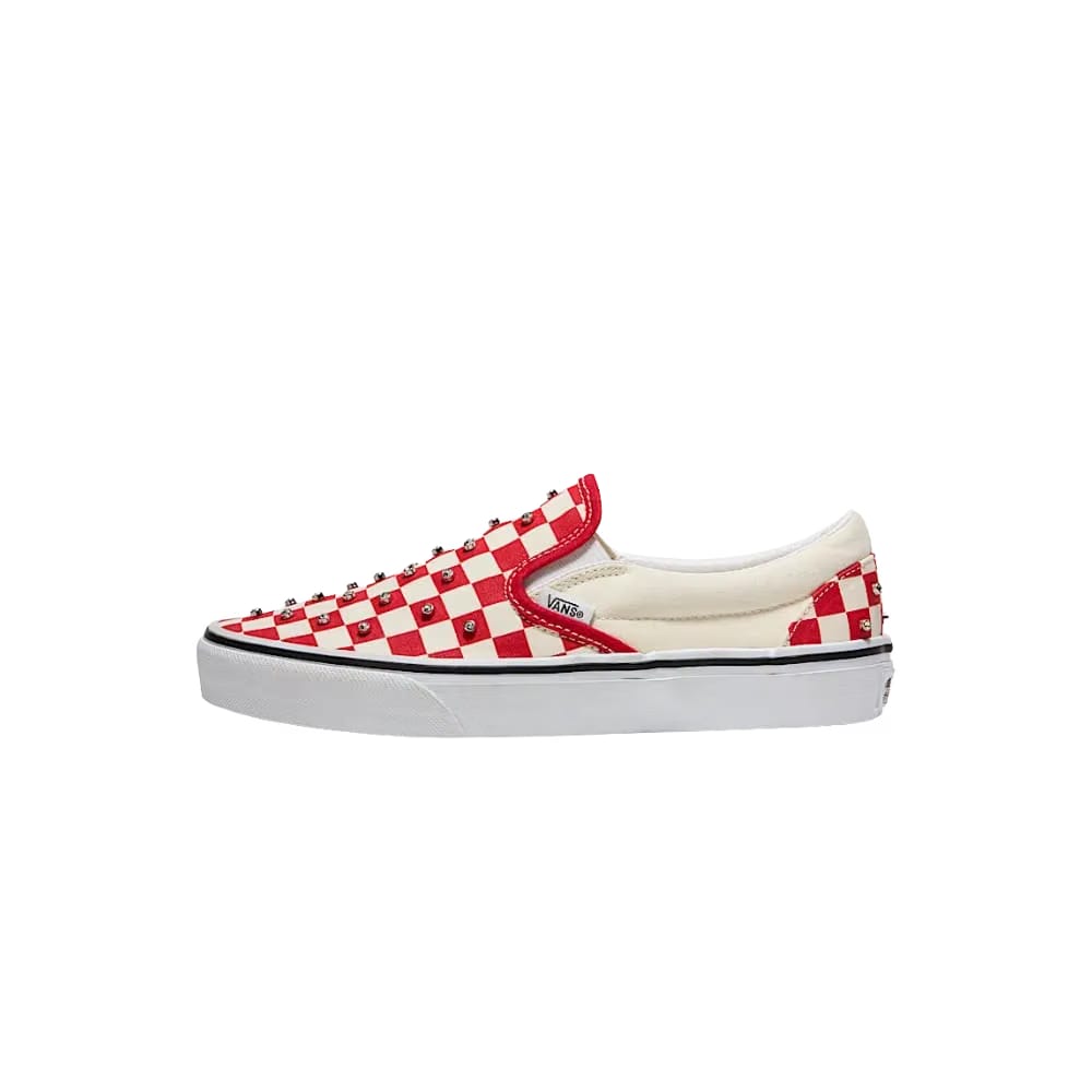 Vans Classic Slip-On Checkerboard Shoe Racing Red