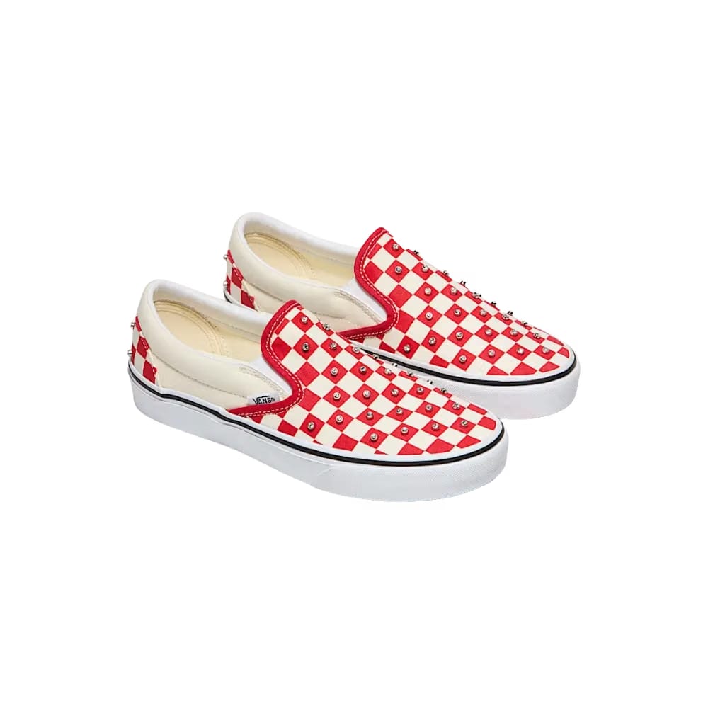 Vans Classic Slip-On Checkerboard Shoe Racing Red