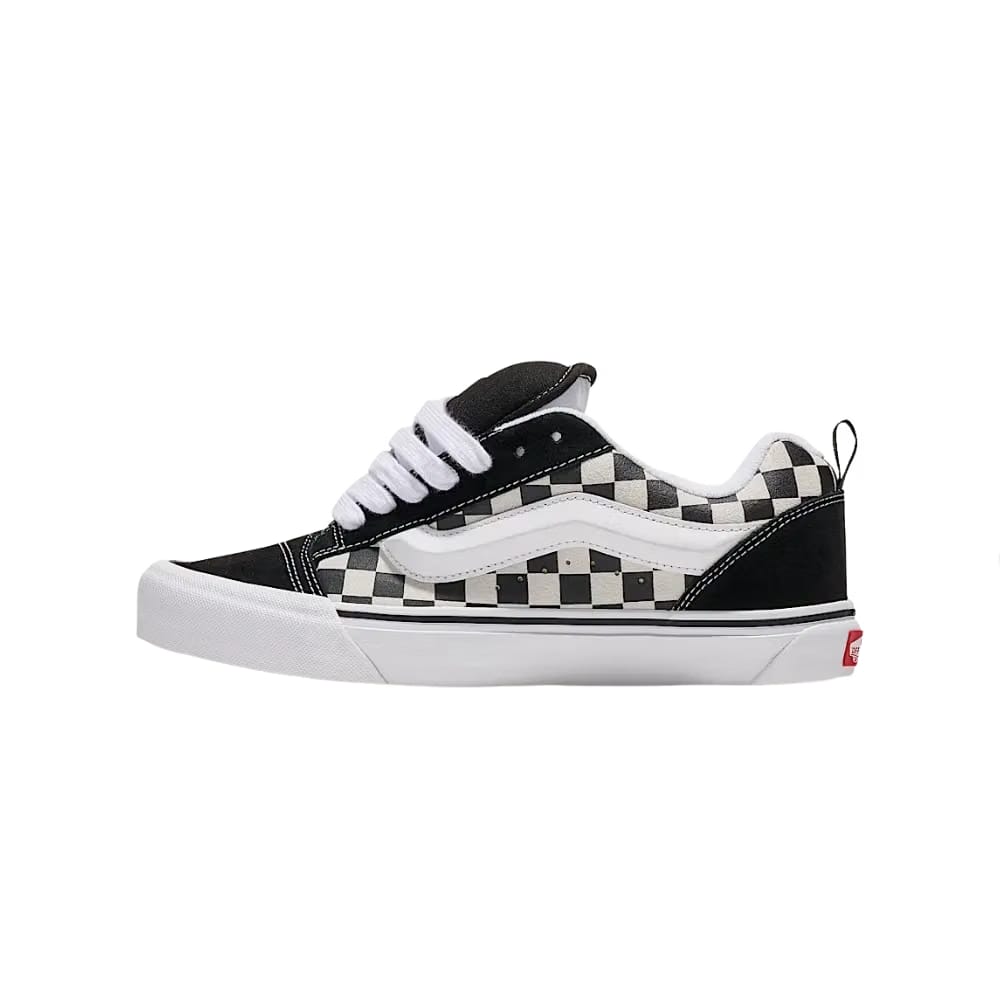 Vans Knu Skool Checkerboard Shoe Black And White