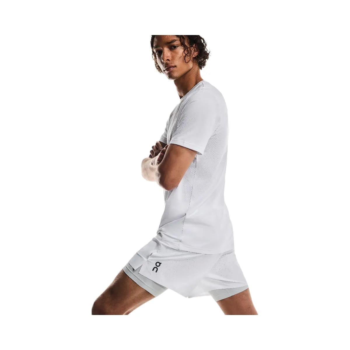 On 5" Performance 2/1 Shorts White | Glacier