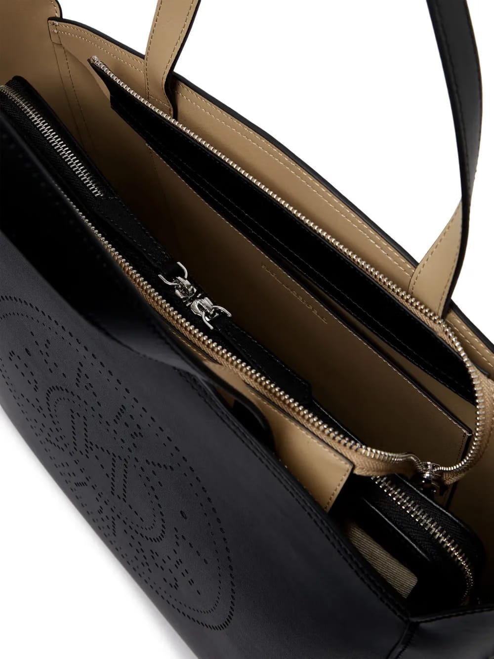 K/Circle perforated-design tote bag