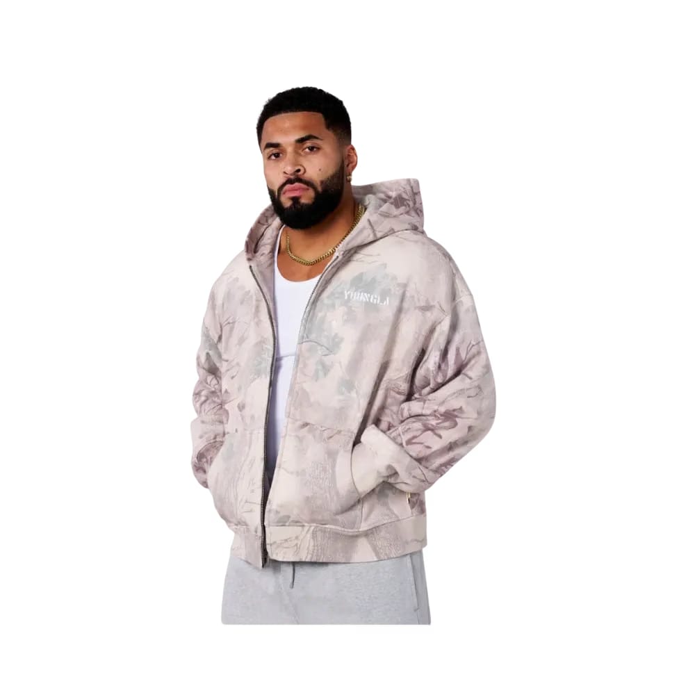 YoungLA Tree Camo Collection Zip Up Desert Tan Tree Camo