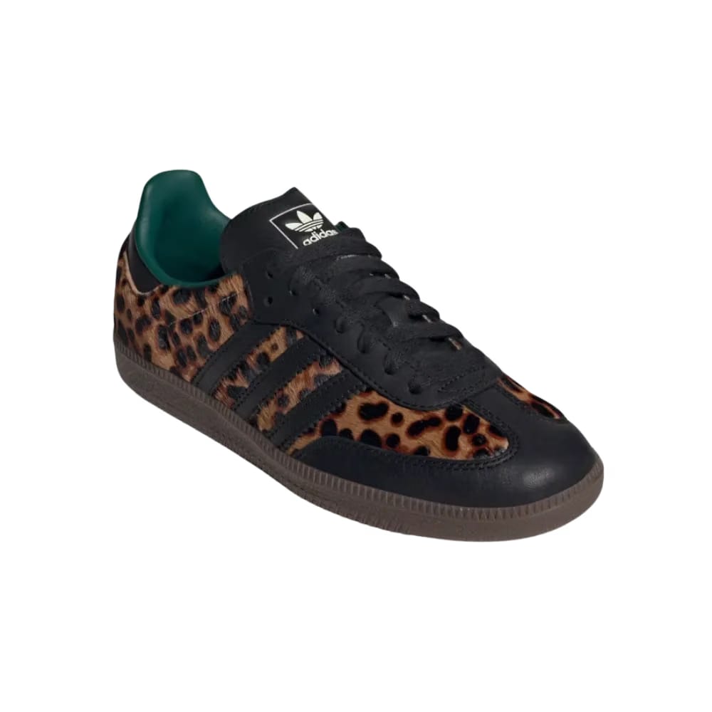 Adidas Samba Og Black Green Leopard Womens