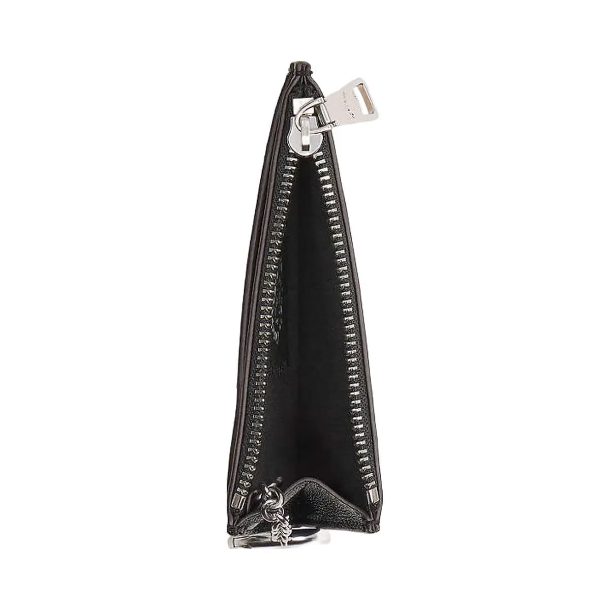 Coach Zip Card Case With Key Ring In Checkerboard Upcrafted Leather Black-Chalk