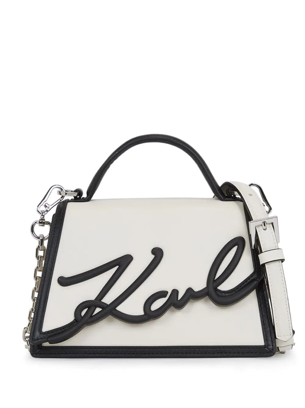 Signature leather top-handle bag