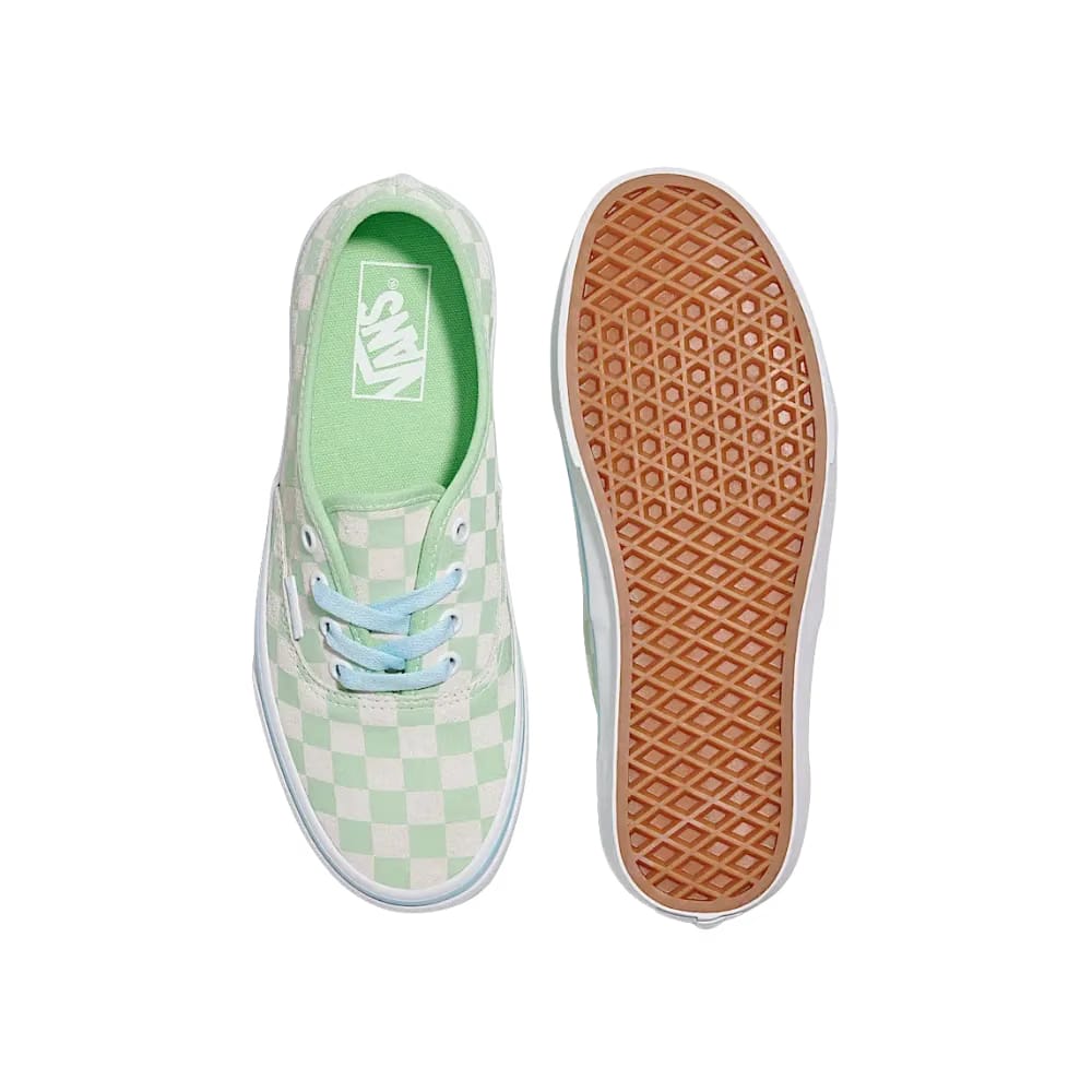 Vans Authentic Suede Checkerboard Shoe Pistachio Green