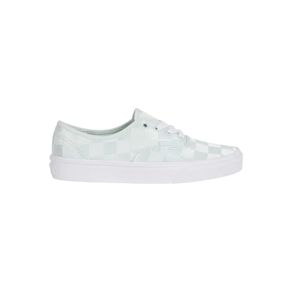 Vans Authentic Checkerboard Satin Shoe Spa Blue