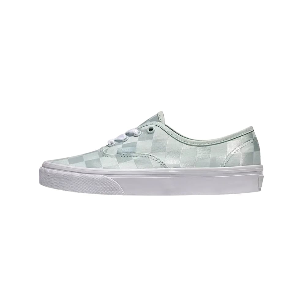 Vans Authentic Checkerboard Satin Shoe Spa Blue