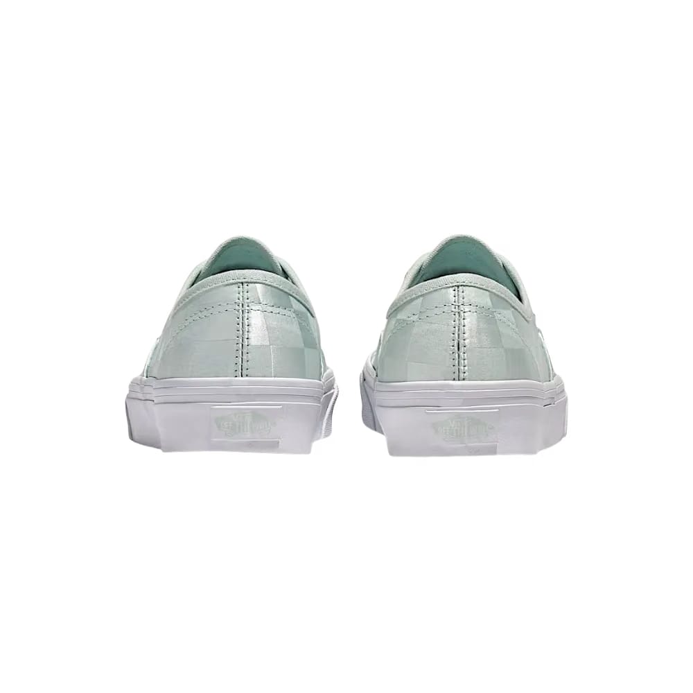 Vans Authentic Checkerboard Satin Shoe Spa Blue