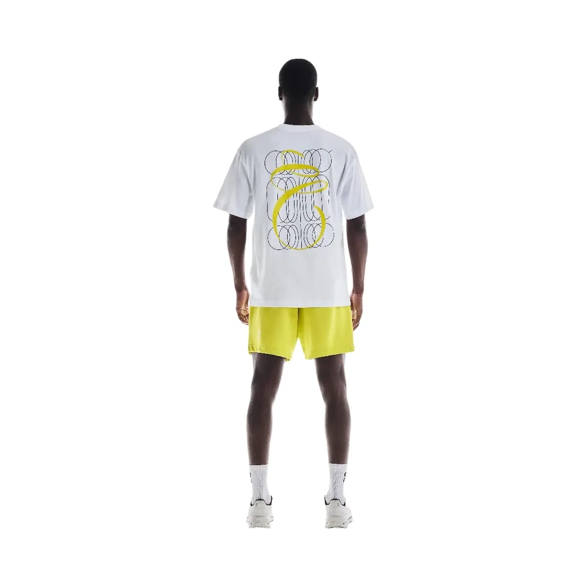 On Club-T Graphic White | Lime
