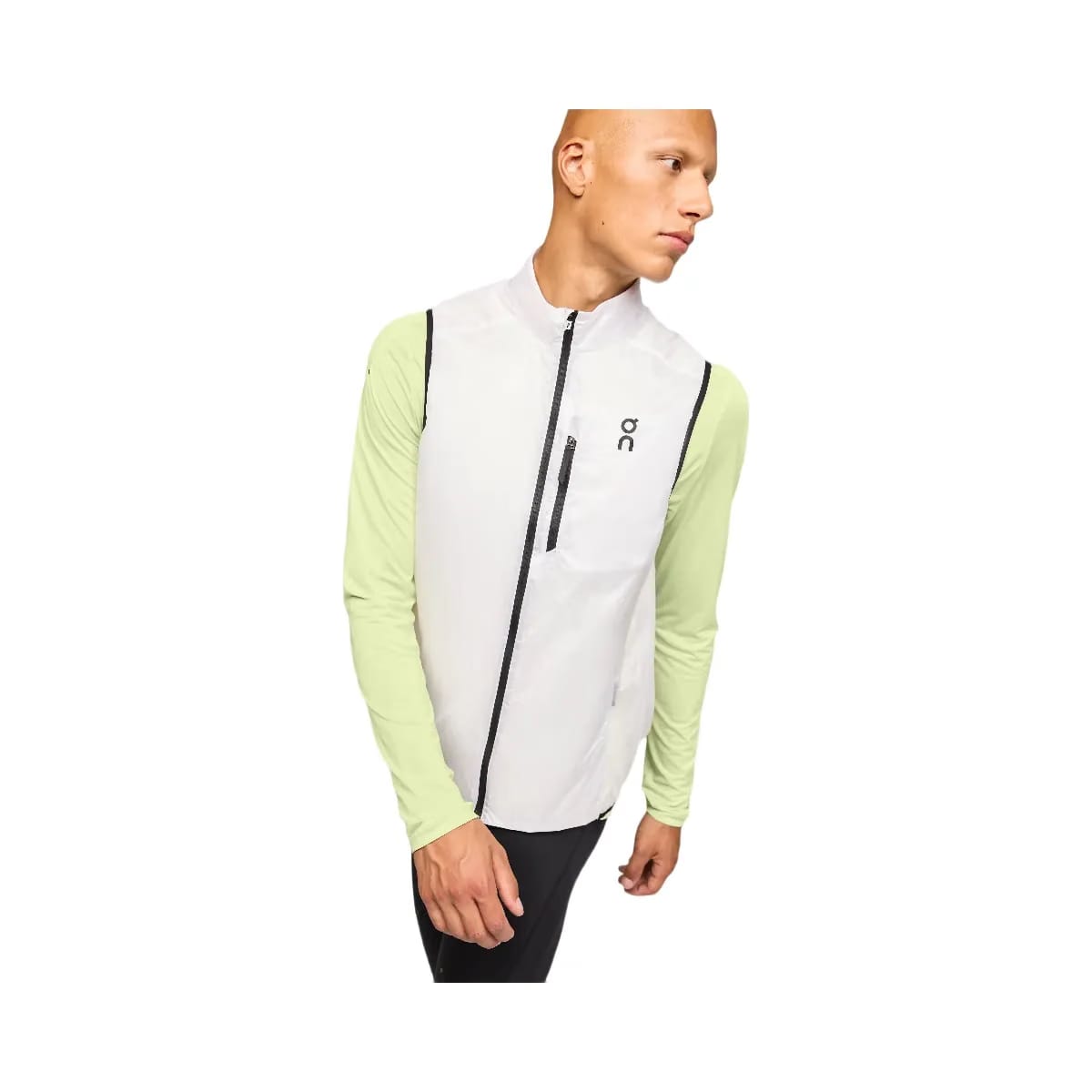 On Weather Vest White | Black