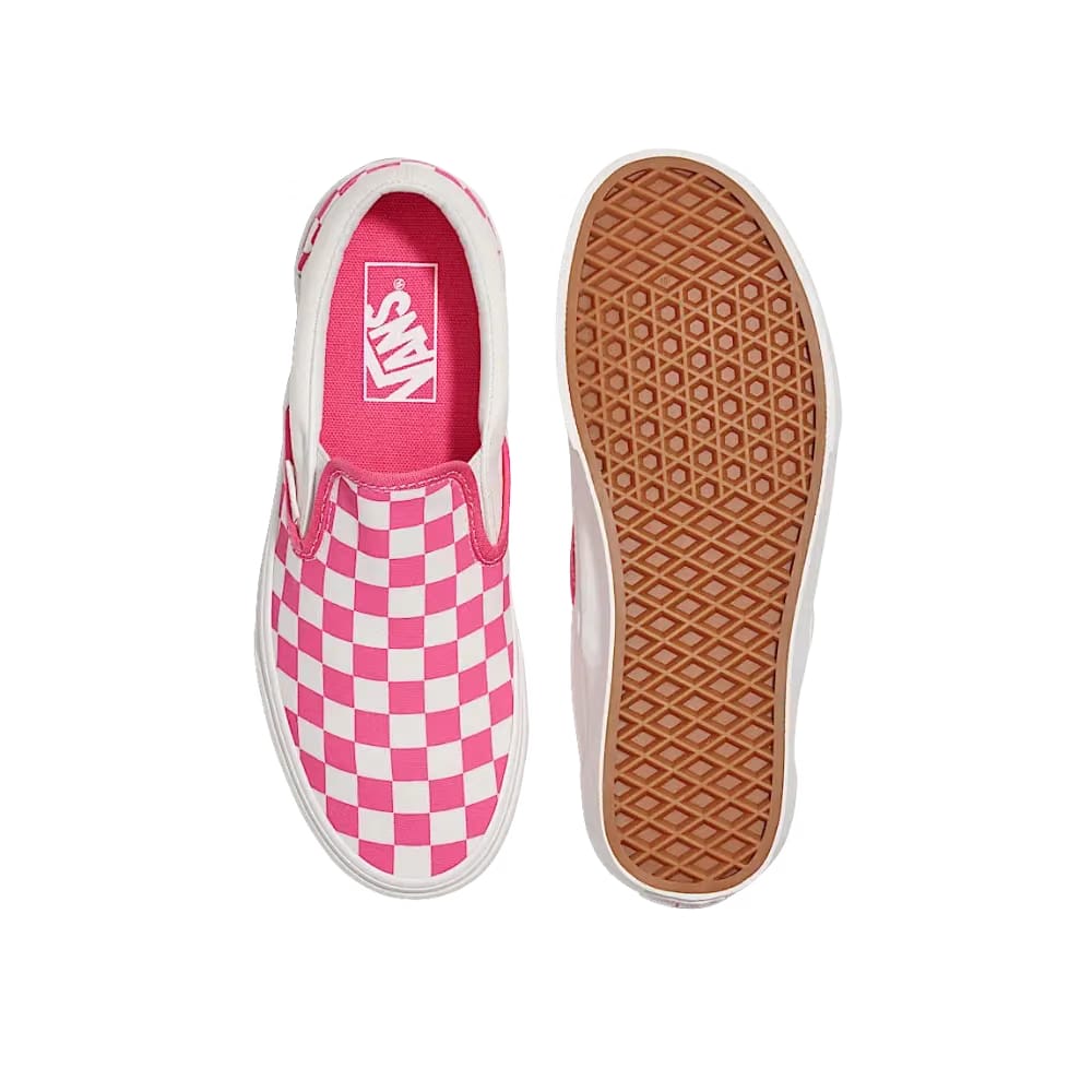 Vans Classic Slip-On Checkerboard Shoe Honeysuckle Pink