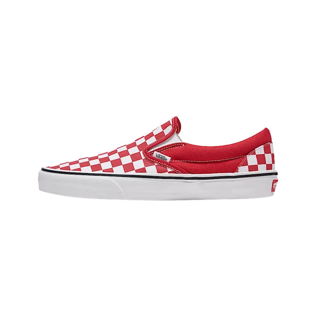 Vans Classic Slip-On Checkerboard Shoe Chili Pepper Red