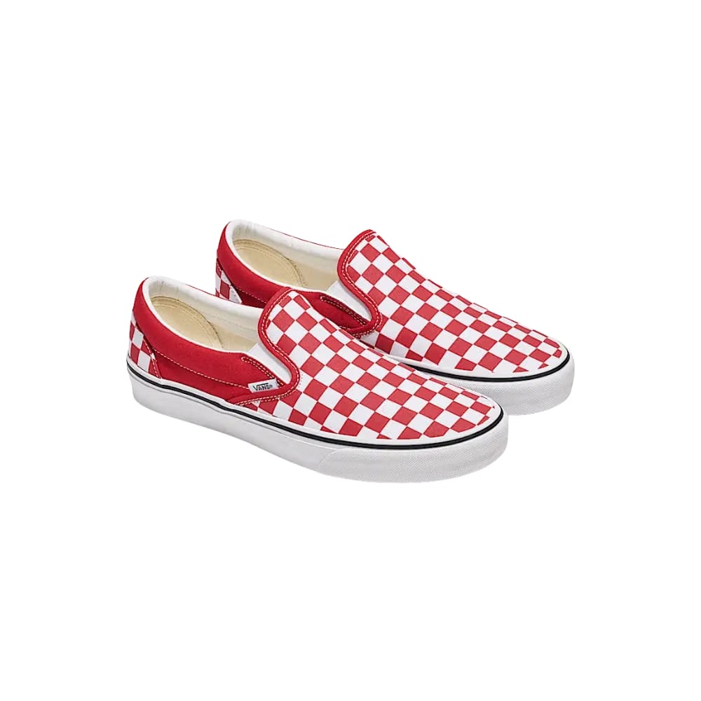 Vans Classic Slip-On Checkerboard Shoe Chili Pepper Red
