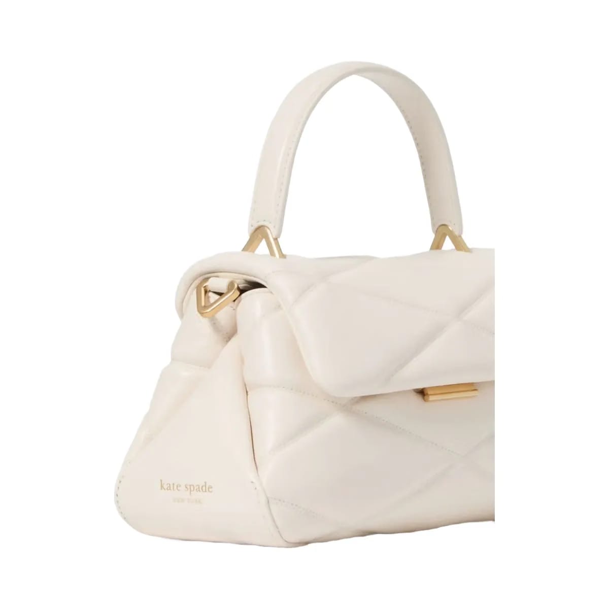 Kate Spade Grace Quilted Top Handle Bag Cream