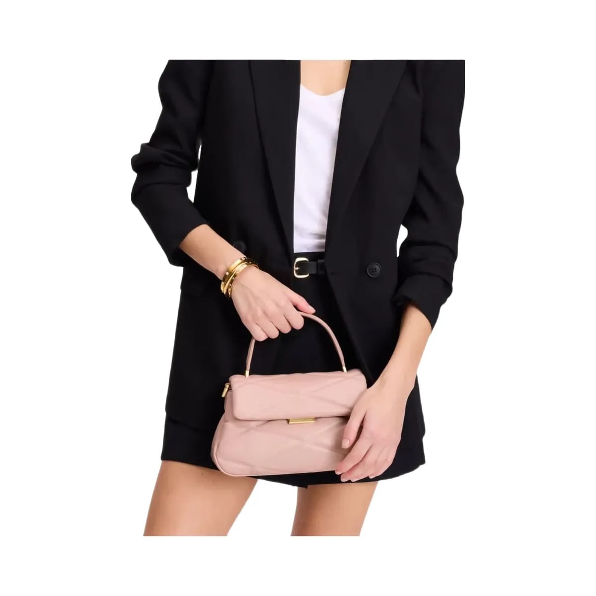 Kate Spade Grace Quilted Top Handle Bag Rose Smoke