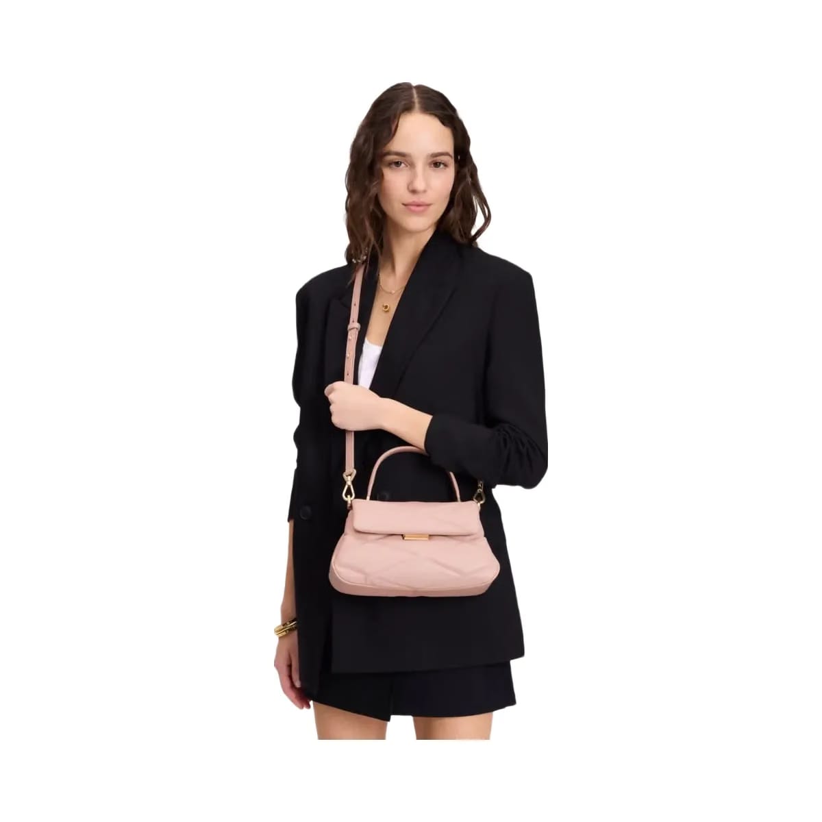 Kate Spade Grace Quilted Top Handle Bag Rose Smoke