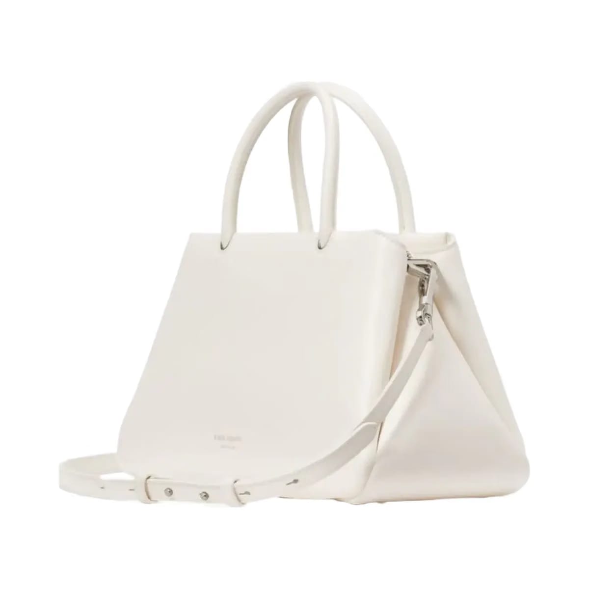 Kate Spade Grace Fine Grain Leather Medium Satchel Cream