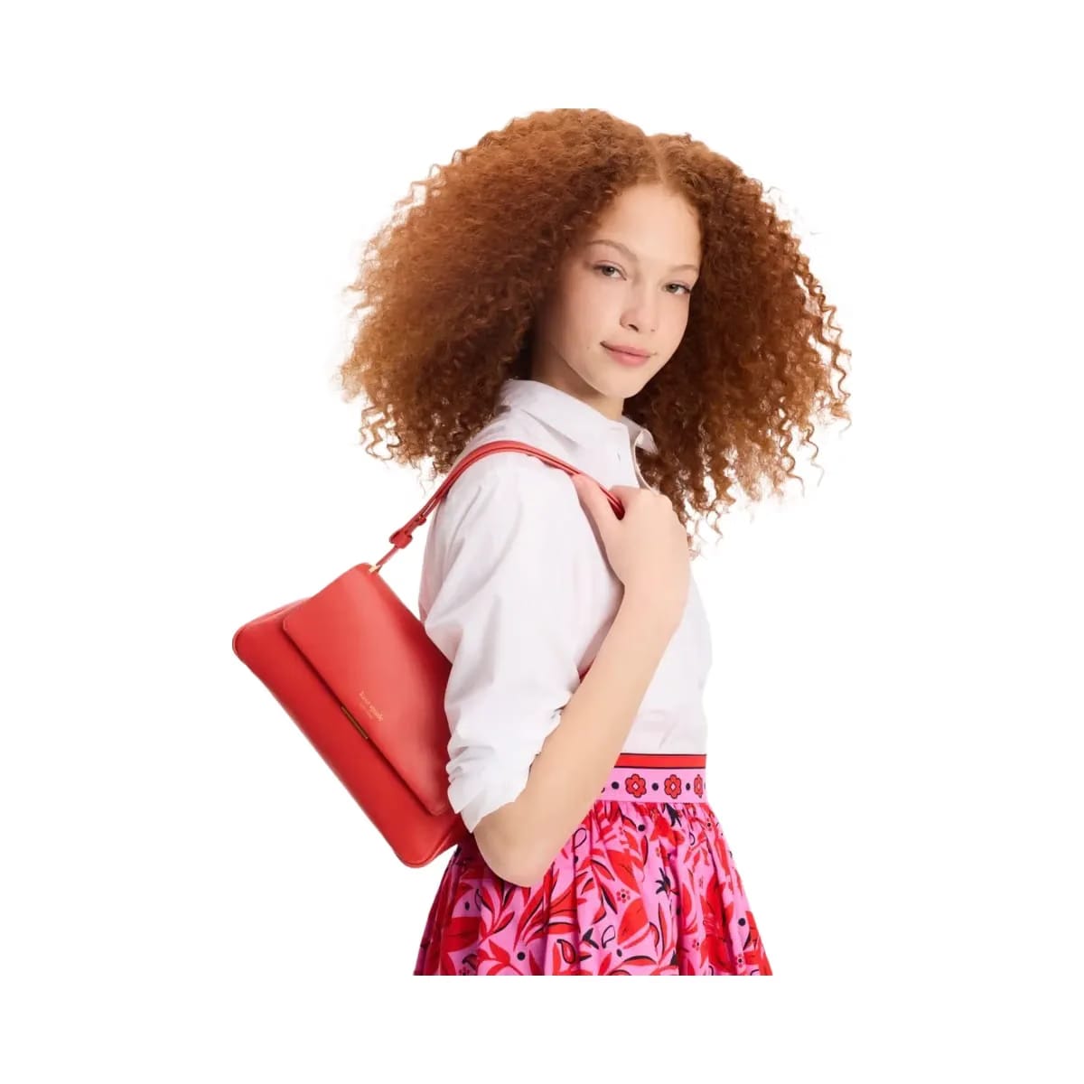 Kate Spade Grace Convertible Shoulder Bag Flame Scarlet