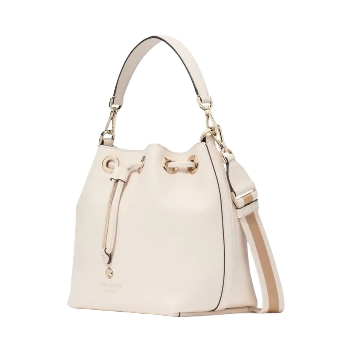 Kate Spade Emma Small Bucket Bag Parchment