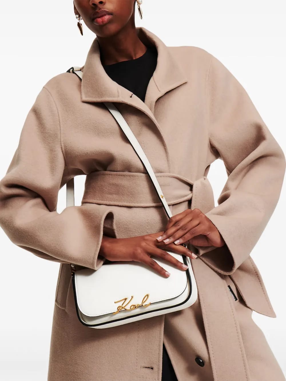 Signature leather cross body bag