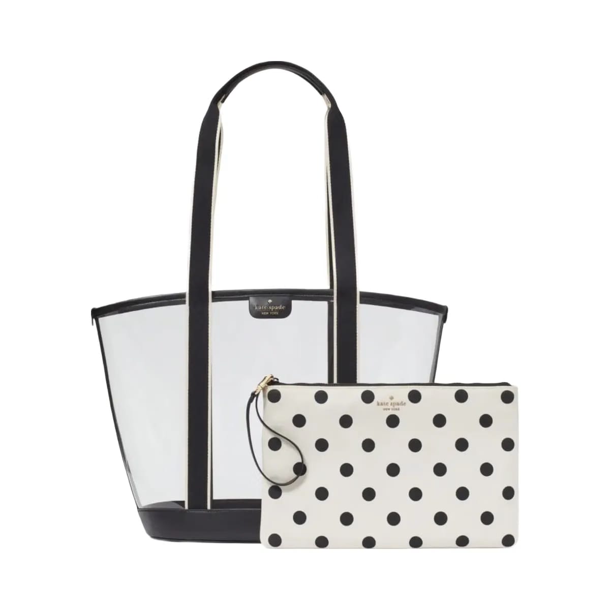 Kate Spade Clare See Through Tote Black Multi