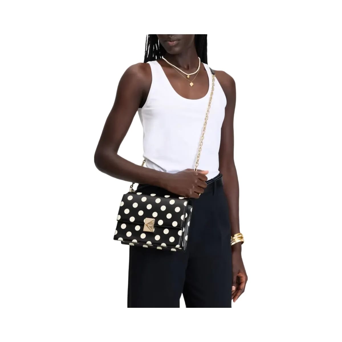 Kate Spade Deco Chain Shoulder Bag Black Multi